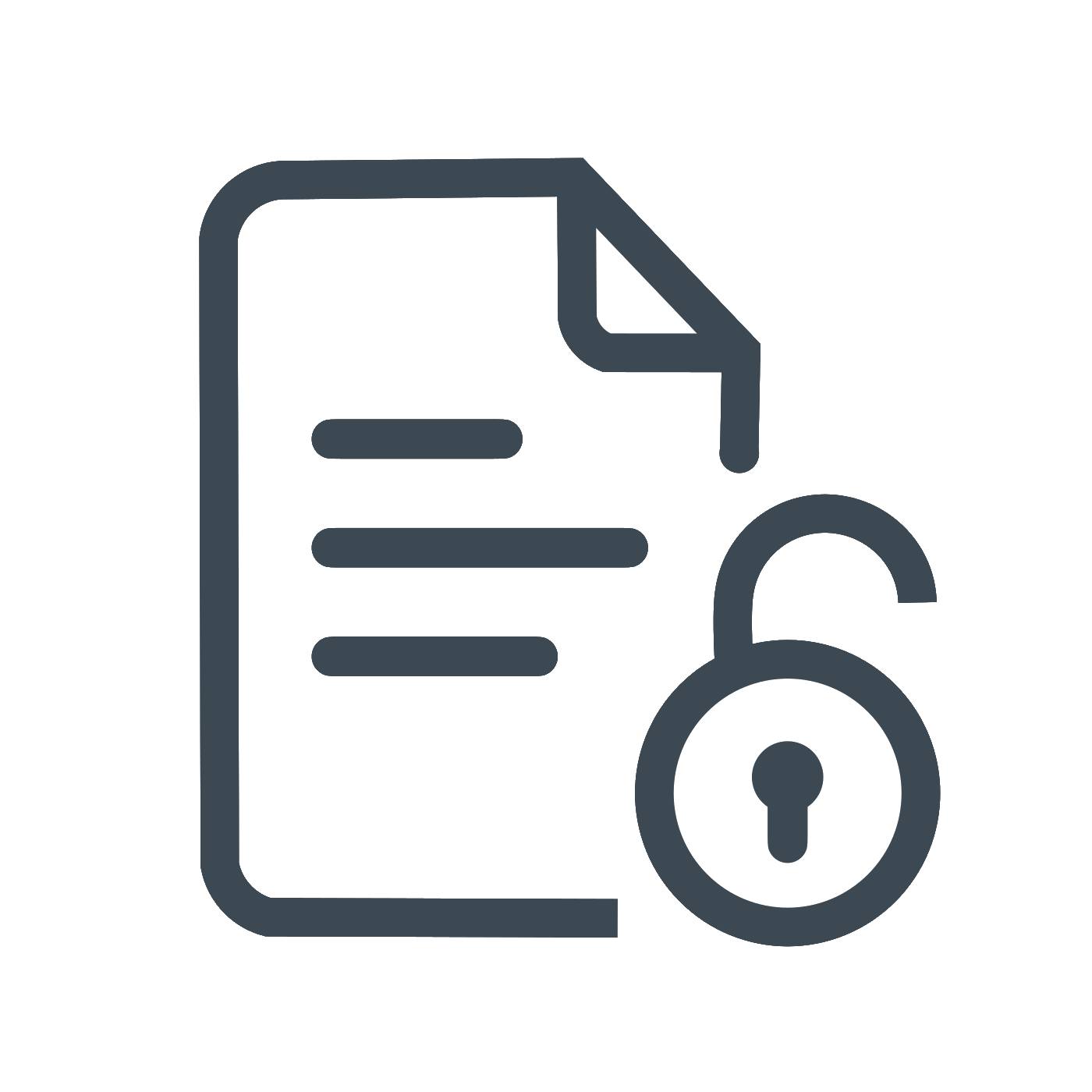 Icon representing open research in practice