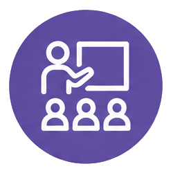 icon representing conferences