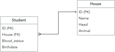 Sample ER diagram showing desired visual style