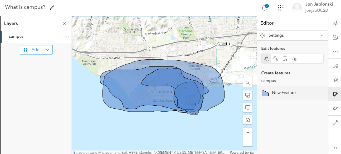 screenshot of the add a polygon button